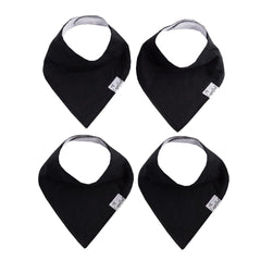 Copper Pearl Soft Cotton Bibs demonstrate gentle drool absorption for baby comfort.