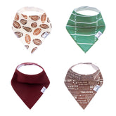 Copper Pearl Blitz bib soft cotton closeup for gentle skin protection and drool absorption.
