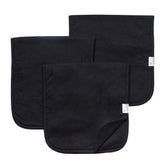 Copper Pearl burp cloth 3-pack offers wide shoulder coverage for burping.