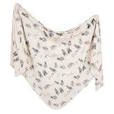 Copper Pearl Cody baby swaddle blanket soft texture for gentle newborn comfort.