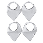 Copper Pearl Gray Basics bibs pack front shows stylish drool protection for everyday wear