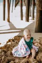 Copper Pearl Hooded Bath Towel Bloom pockets provide convenient drying.