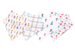 Copper Pearl Juliet Bandana Bib Set front view with stylish drool protection for outfits.