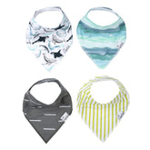Copper Pearl Kai bib front view shows ultra-soft cotton and four-pack value.