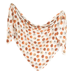 Copper Pearl Karver swaddle soft-knit-fabric close-up for cozy newborn swaddling