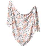 Copper Pearl Large Knit Swaddle Autumn folded for gifting and cozy baby moments.