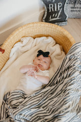 Copper Pearl large premium knit swaddle blanket stroller use for on-the-go comfort.