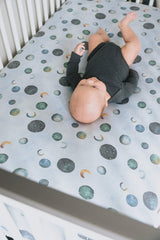 Copper Pearl Lunar knit sheet shown during wash prep to preserve softness