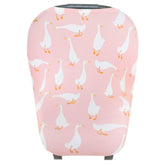 Copper Pearl multi-use cover for car seat providing sun and wind protection on the go