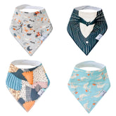 Copper Pearl Nightmare Before Christmas bandana bib front view helps keep outfits clean while stylish.