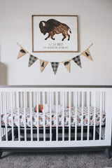Copper Pearl premium knit crib sheet standard mattress fit ensures snug look