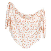 Copper Pearl Rue soft knit swaddle blanket for baby comfort.