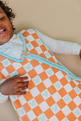 Copper Pearl sleep bag top-to-bottom zipper enables easy on and off.