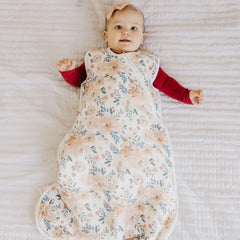 Copper Pearl Sleep Sack three-layer knit fabric closeup shows buttery softness and stretch