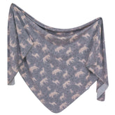 Copper Pearl Timber swaddle blanket soft knit shown for newborn warmth and breathability.