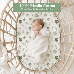 Coreeky universal-fit bassinet sheet fits hourglass, oval, and rectangle mattresses