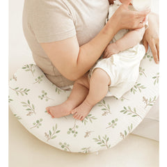Coreeky two-pack nursing pillow covers provide fresh style options and hygiene-friendly rotation.