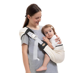 COSDIG baby carrier adjustable-straps front view for secure fit during activities