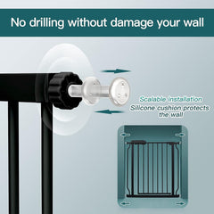 COSEND matte-finish gate reduces scratches for a stylish, durable barrier.