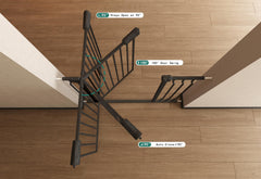 COSEND baby gate two-way opening supports easy entry from either side.