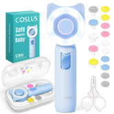 COSLUS baby nail file electric front view shows a safe grip for newborn nail care.