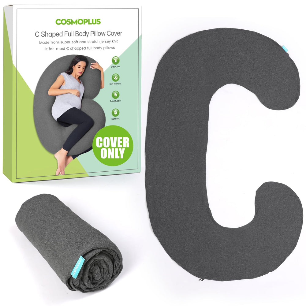 COSMOPLUS Pregnancy Pillow Cover: full-fit design for snug, supported sleep