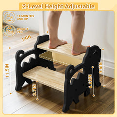 COSYLAND Kids Step Stool slip-resistant surface for safer handwashing