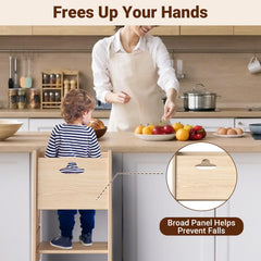 COSYLAND toddler standing tower anti-drop board detail showing safety enclosure