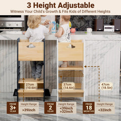 COSYLAND standing tower anti-drop panel keeps child secure during tasks