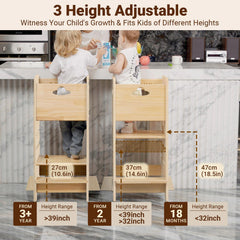COSYLAND toddler standing tower three-height settings for growing kids