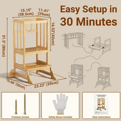 COSYLAND step stool in bathroom use, helping with sink access and supervision.