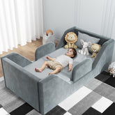 COSYSUPER Toddler Bed soft design grey for cozy bedtime routines