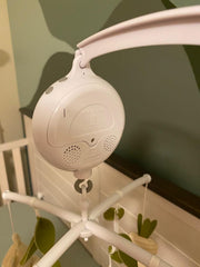 COTTONBEBE crib mobile lullaby music helps calm and entertain