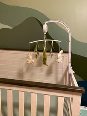 COTTONBEBE crib mobile organic cotton plush toys soothe tactile curiosity