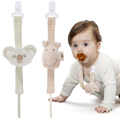 COTTONBEBE pacifier clip koala design keeps pacifier secure for both babies