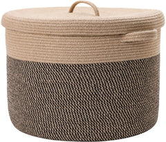 Cottonphant basket front view highlights sturdy structure for everyday storage.