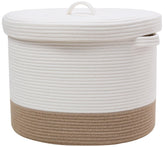 Cottonphant storage basket lid view shows extra large capacity and lid for concealment