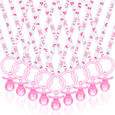 Coume baby shower pacifier necklace set with 36 pieces for easy party favors.
