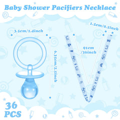 Coume pacifier necklace ribbon-detail with 36-inch ribbon for easy wear.