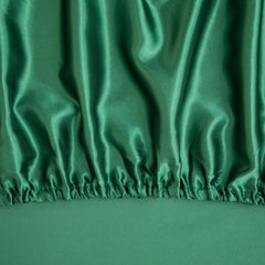 Counfeisly silk satin crib sheet features breathable fabric suitable for year-round comfort.