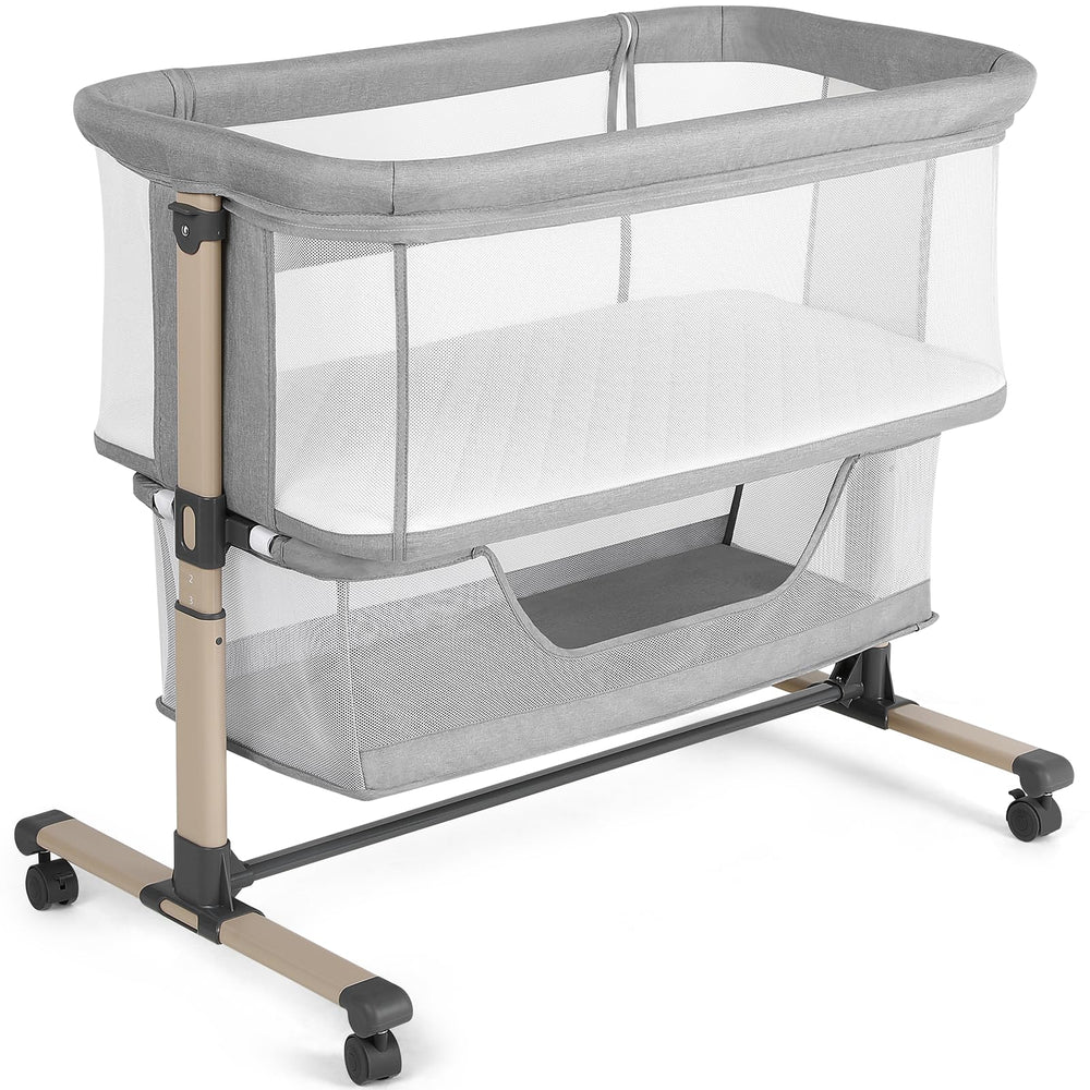 Cowiewie bassinet frame in lightweight design for easy bedside placement