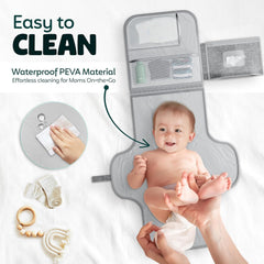 COZIRA waterproof PEVA material keeps surfaces sanitary during diaper changes.