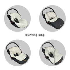CozyMe carseat liner with side zippers enables quick temperature adjustment on the go.