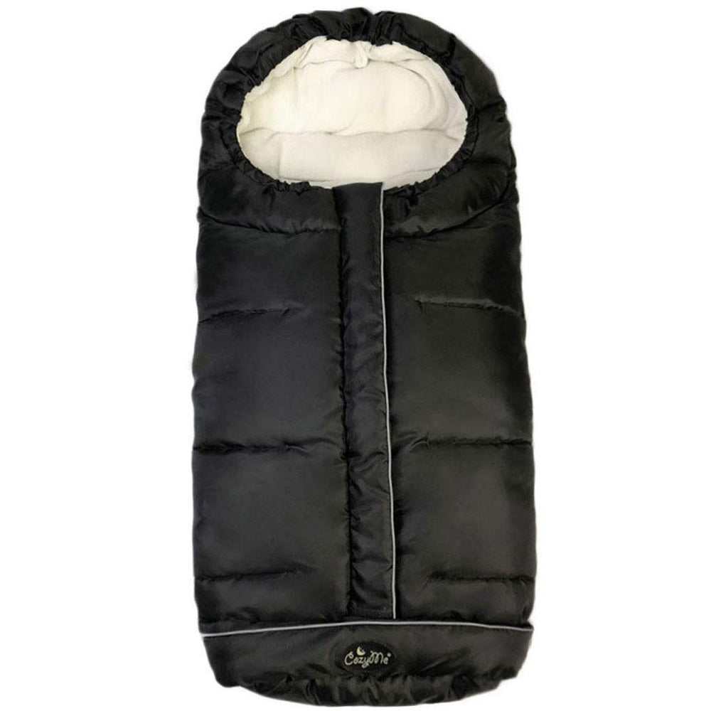 CozyMe Cozy Baby Sleeping Bag outer view highlights weatherproof warmth for chilly strolls.