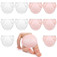 Cozypower 10-pack toddler plastic pants pack keeps little outfits dry during playtime.