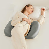 COZYREST Pregnancy Pillow Washable Cover shows silky TENCEL texture for cooler, comfortable nights.