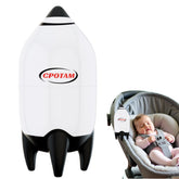 CPOTAM rechargeable hands-free baby rocker setup shows easy on-stroller attachment for travel.