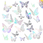 cpqakb 3D butterfly style1 3inch close-up showing nursery decor sparkle