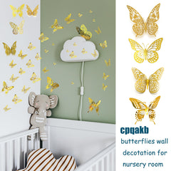 cpqakb 3D butterfly wall decor style 2 3 inch butterflies brighten kids spaces