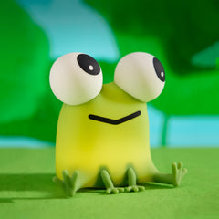 CQDAKET Frog Night Light on bedside table offers gentle lighting for bedtime routines.
